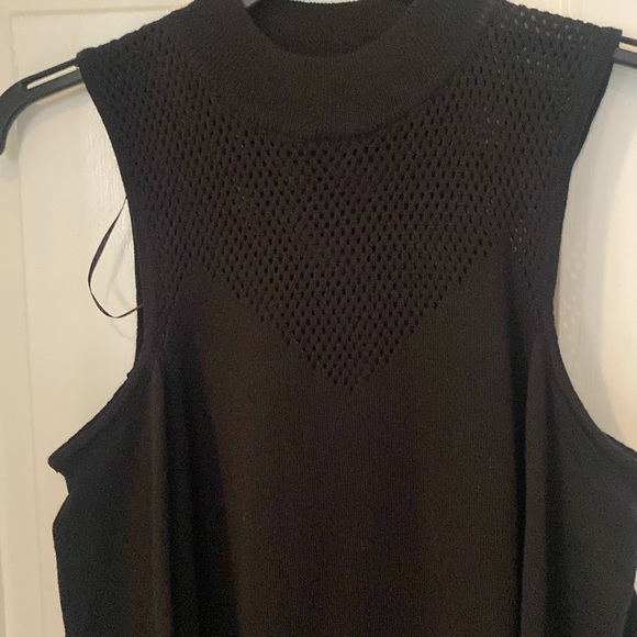 NWT Nicki Minaj Black Cold Shoulder long Midi/ Maxi Dress - Picture 2 of 7